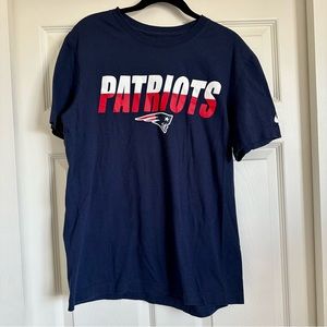 Men's The Nike Tee New England Patriots Logo Navy Blue T-Shirt Medium Football